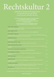 Cover von Rechtskultur 2
