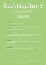 Cover von Rechtskultur 3