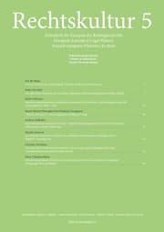 Cover von Rechtskultur 5