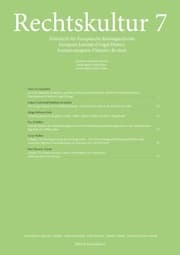 Cover von Rechtskultur 7