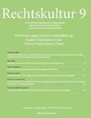 Cover von Rechtskultur 9