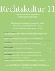 Cover von Rechtskultur 11