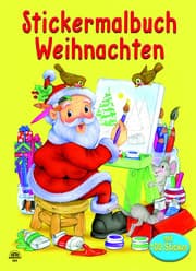 Cover von Stickermalbuch Weihnachten - Motiv Weihnachtsmann