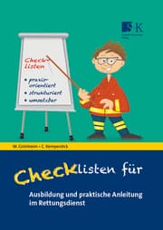 Cover von Checklisten für Ausbildung und praktische Anleitung im Rettungsdienst
