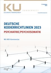 Cover von Deutsche Kodierrichtlinien für die Psychatrie/Psychosomatik 2023