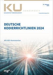 Cover von Deutsche Kodierrichtlinien 2024 mit MD-Kommentar