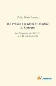 Cover von Die Prosen der Abtei St. Martial zu Limoges