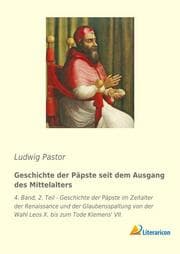 Cover von Geschichte der Päpste seit dem Ausgang des Mittelalters