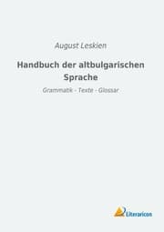Cover von Handbuch der altbulgarischen Sprache