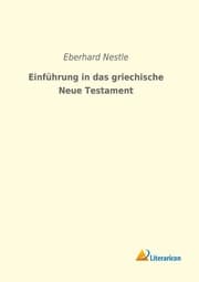 Cover von Einführung in das griechische Neue Testament