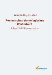 Cover von Romanisches etymologisches Wörterbuch