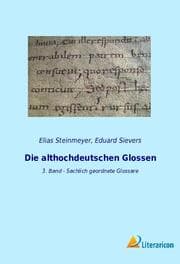 Cover von Die althochdeutschen Glossen