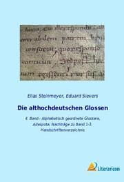Cover von Die althochdeutschen Glossen