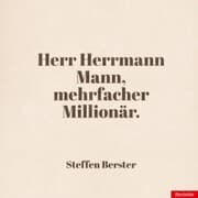 Cover von Herr Herrmann Mann, mehrfacher Millionär.