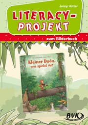 Cover von Literacy-Projekt zum Bilderbuch 'Kleiner Dodo, was spielst du?' von Serena Romanelli und Hans de Beer