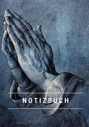 Cover von Notizbuch klein A5 Blanko - Notizheft 44 Seiten 90g/m2 - Softcover Albrecht Dürer 'Betende Hände' - FSC Papier