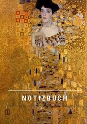 Cover von Notizbuch klein A5 Blanko - Notizheft 44 Seiten 90g/m2 - Softcover Gustav Klimt 'Adele Bloch-Bauer I' - FSC Papier