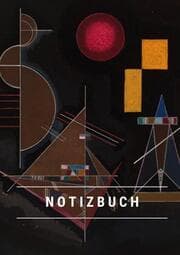 Cover von Notizbuch klein A5 Blanko - Notizheft 44 Seiten 90g/m2 - Softcover Wassily Kandinsky 'Leicht im Schwer' - FSC Papier