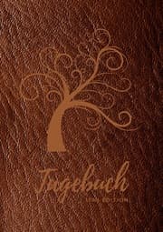 Cover von Tagebuch für Männer und Frauen - A5 liniert - 100 Seiten 90g/m - Soft Cover Motiv Baum braun - FSC Papier