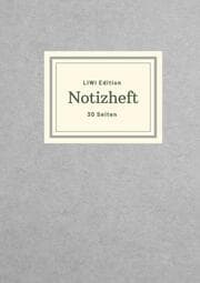 Cover von Dünnes Notizheft A5 liniert - Notizbuch 30 Seiten 90g/m2 - Softcover grau - FSC Papier