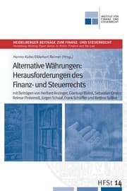 Cover von Alternative Währungen: Herausforderungen des Finanz- und Steuerrechts