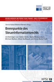 Cover von Brennpunkte des Steuerinformationsrechts
