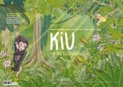 Cover von 15 Kamishibai-Bildkarten mit Erzählgeschichte zum gleichnamigen Bewegungsförderprogramm 'Kiu und das Regenwaldfest'