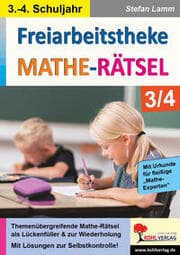 Cover von Freiarbeitstheke Mathe-Rätsel Klasse 3/4