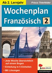 Cover von Wochenplan Französisch, ab 2. Lernjahr
