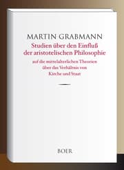 Cover von Studien über den Einfluß der aristotelischen Philosophie