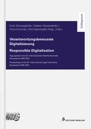 Cover von Verantwortungsbewusste Digitalisierung / Responsible Digitalization