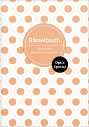 Cover von Deluxe Rätselbuch Optik Spezial Band 1. XL Rätselbuch in Premium Ausgabe mit Bilderrätseln für ältere Leute, Senioren, Erwachsene und Rentner im DIN A4-Format mit extra großer Schrift. Rätselblock inkl. Lösungen.