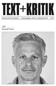 Cover von TEXT + KRITIK 190 - Rainald Goetz