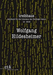 Cover von Wolfgang Hildesheimer