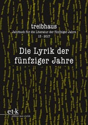 Cover von Die Lyrik der fünfziger Jahre