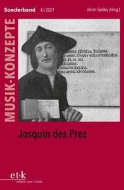 Cover von MUSIK-KONZEPTE Sonderband - Josquin des Prez