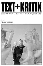 Cover von TEXT + KRITIK 231 - Thomas Meinecke