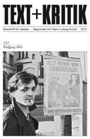 Cover von TEXT + KRITIK 232 - Wolfgang Welt