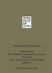Cover von Bargfelder Bote 505-506. Lieferung