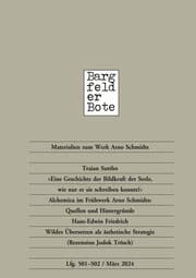 Cover von Bargfelder Bote 501-502. Lieferung