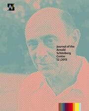 Cover von Journal of the Arnold Schönberg Center