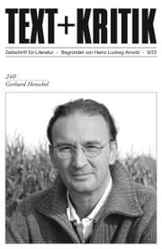 Cover von TEXT + KRITIK 240 - Gerhard Henschel