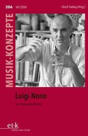 Cover von Luigi Nono
