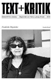 Cover von Friederike Mayröcker