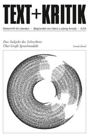 Cover von TEXT + KRITIK Sonderband - Das Subjekt des Schreibens