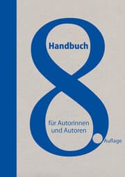 Cover von Handbuch für Autorinnen und Autoren