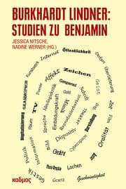 Cover von Burkhardt Lindner: Studien zu Benjamin