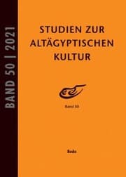 Cover von Studien zur Altägyptischen Kultur Band 50