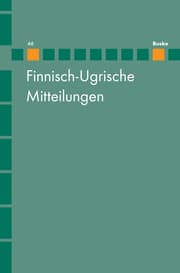 Cover von Finnisch-Ugrische Mitteilungen Band 46