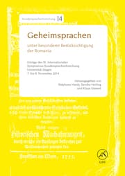 Cover von Geheimsprachen unter besonderer Berücksichtigung der Romania